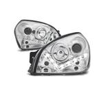 Phares Pour Hyundai Tucson 04-10 Diurnes Fond Chromé, Auto-onderdelen, Verlichting, Verzenden, Nieuw