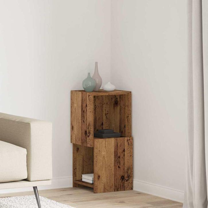 vidaXL Hoekkast Wit 30,5x30x65cm Bewerkt hout, Huis en Inrichting, Kasten | Overige, Nieuw, Verzenden