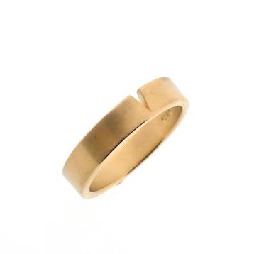 18 Krt. Gouden gematteerde ring | Niessing (uniek) (uniek), Ophalen of Verzenden