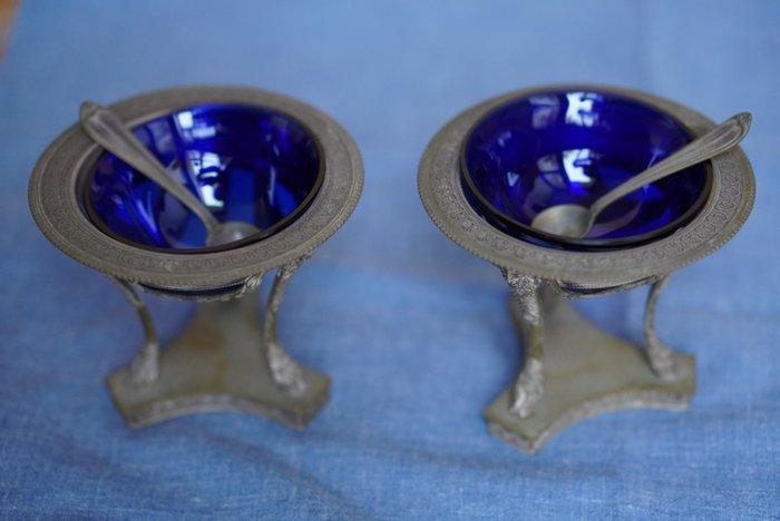 Zout- en pepervaatjes (2) - .800 zilver - Pampaloni -, Antiek en Kunst, Antiek | Zilver en Goud