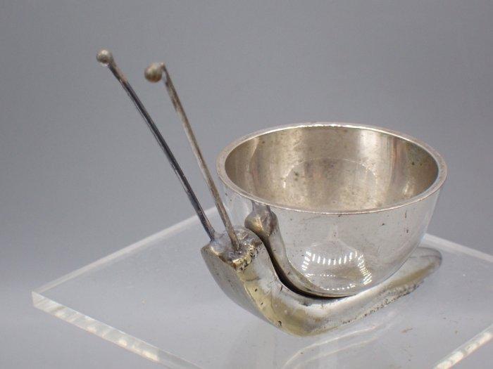 Eierdopje - Snail - Verzilverd, Antiquités & Art, Antiquités | Meubles | Tables