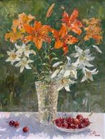Tatiana Megal (1961) - Fleurs de Lys, Antiquités & Art, Art | Peinture | Classique