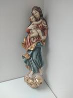 Sculpture, Farbige Madonna mit Jesu Kind - Madonna mit Kind, Antiek en Kunst