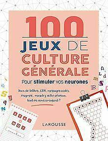 100 Jeux de culture générale pour stimuler vos neur...  Book, Livres, Livres Autre, Envoi