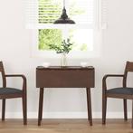 vidaXL Eettafel bruin massief hout rubber, Huis en Inrichting, Verzenden, Nieuw