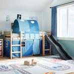 vidaXL Lit mezzanine enfants avec tunnel bleu 80x200cm, Verzenden, Neuf