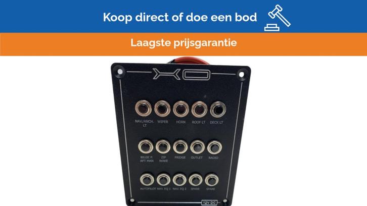 Bieden: XO Boats 15-function marine fuse panel 12V - X00016, Watersport en Boten, Bootonderdelen, Ophalen of Verzenden
