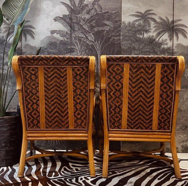 Fauteuil (2) - Hout, Leder - Patina hout, Filipijnen, Antiek en Kunst, Curiosa en Brocante