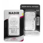 1 Troy Ounce - Zilver .999 - 1 oz Nadir 999 Fine Silver Bar, Postzegels en Munten