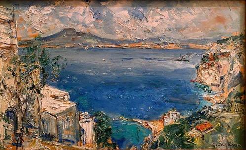 Guido Casciaro (1900-1963 - Marina di Ischia, Antiek en Kunst, Kunst | Schilderijen | Klassiek