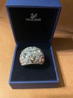 Swarovski - Beeldje - Brede cocktailring met multicolor