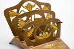 Marked Art Nouveau Enamelled Metal Letter Holder 1900 -, Antiek en Kunst