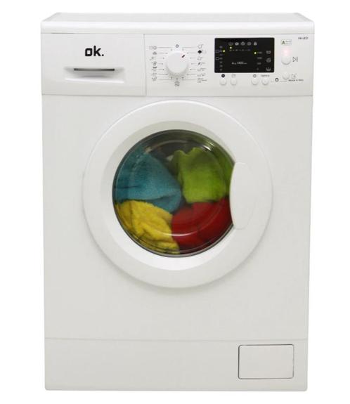 Ok F4-led Wasmachine 6kg 1400t Wit, Elektronische apparatuur, Wasmachines, Ophalen of Verzenden