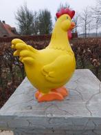 Beeld, garden statue yellow chicken - 42 cm - polyresin, Antiek en Kunst