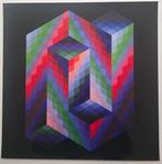 Victor Vasarely (1906-1997) - Vaar , 1970, tirage rare avec, Antiek en Kunst