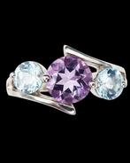 Amethist - Zilver, Ring Bron van Sereniteit & Zachte