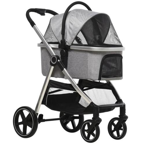 TRUUSK 2-in-1 Hondenbuggy Incl. Kussen, Opvouwbaar, 1 Opberg, Dieren en Toebehoren, Honden-accessoires, Verzenden