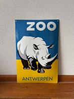 Zoo van Antwerpen - Groot emaille reclamebord – Zoo
