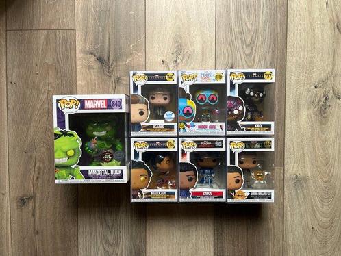 Funko  - Funko Pop MARVEL Collection of 7 - Chase Glow, Antiek en Kunst, Antiek | Speelgoed