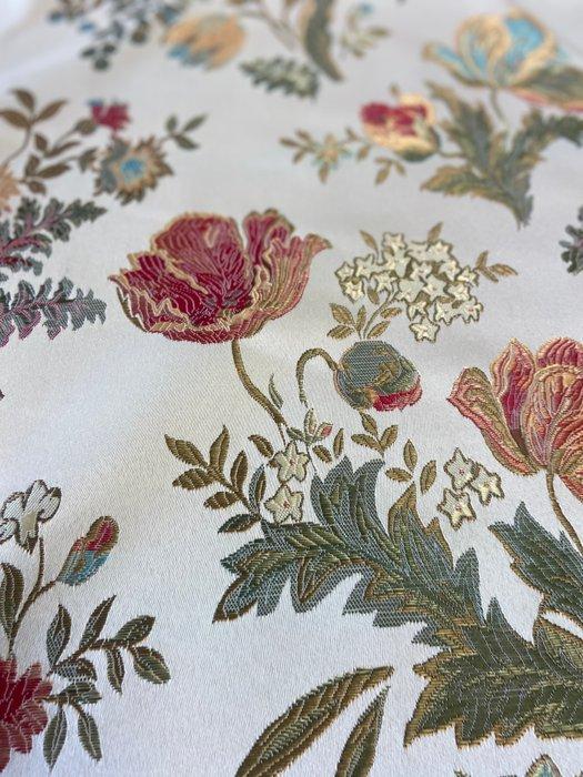 Prestigieuze lampasso in San Leucio-stijl, geweven in, Antiek en Kunst, Antiek | Tapijten, Tafelkleden en Textiel