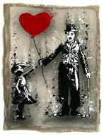 Elisée Skayzoo - Jeune fille au ballon et Chaplin, Antiek en Kunst