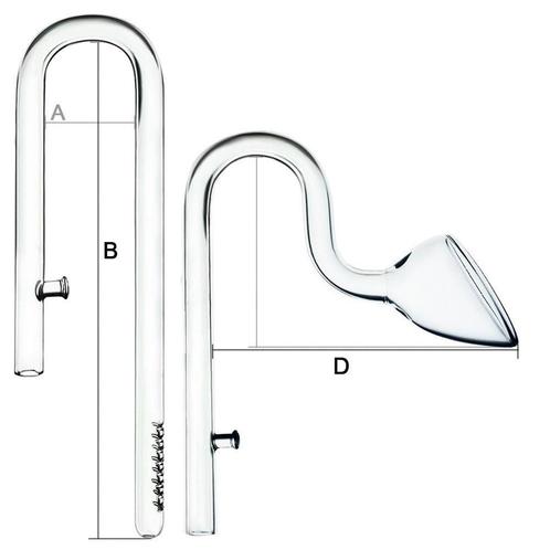 Glas uitrstroom Lily pipe glas set, Dieren en Toebehoren, Vissen | Aquaria en Toebehoren, Nieuw, Verzenden