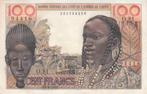 1959 Au West African States P 2a 100 Francs, Verzenden, België