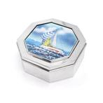 Karl Schroth - Octagonal Silver Box with Daniel Sigal Enamel