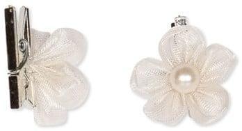 Deco clip bloem Wit 6 stuks, Huis en Inrichting, Woonaccessoires | Kunstplanten en Kunstbloemen, Nieuw