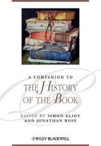 Companion To The History Of The Book 9781405192781, Simon Eliot, Verzenden