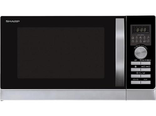 Sharp -  Combi Microgolfoven (r843inw) - Zilver, Elektronische apparatuur, Microgolfovens, 60 cm of meer, Vrijstaand, Draaiplateau