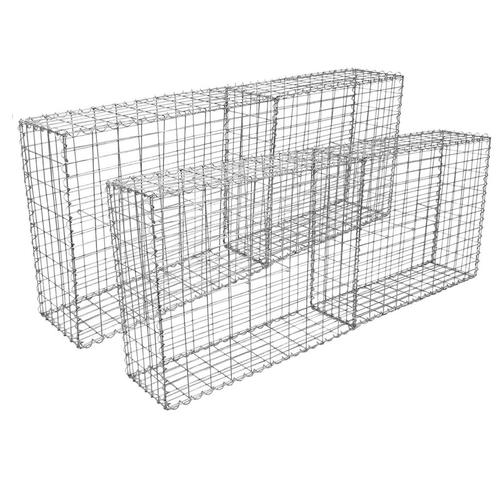 Schanskorven Gabion 100 x 95 x 30 cm / 4 stuks, Jardin & Terrasse, Palissades, Envoi