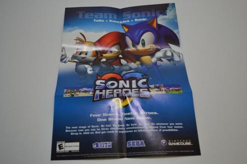 Sonic Heroes Gamecube Poster, Verzamelen, Posters