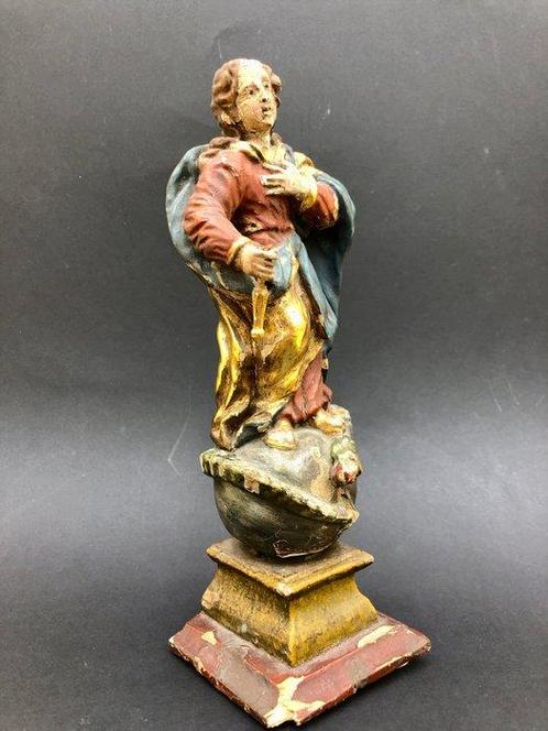 sculptuur, Vierge - XVIIIe siècle - 23 cm - Lindehout, Antiek en Kunst, Kunst | Niet-Westerse kunst