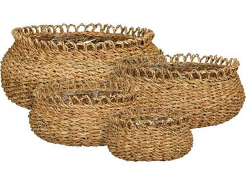 Mica Decorations Gourdon Plantenmand - Set van 4 - H17 x Ø31