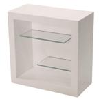 *TIP*  High glossy wit wandkastje met 2 glasplaten S-VEC-01, Zakelijke goederen, Kantoor en Winkelinrichting | Winkel en Inventaris