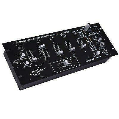 Ibiza DJM90USB-BT Mengpaneel met USB/SD en Bluetooth, Muziek en Instrumenten, Mengpanelen, Nieuw, Microfooningang, 5 tot 10 kanalen
