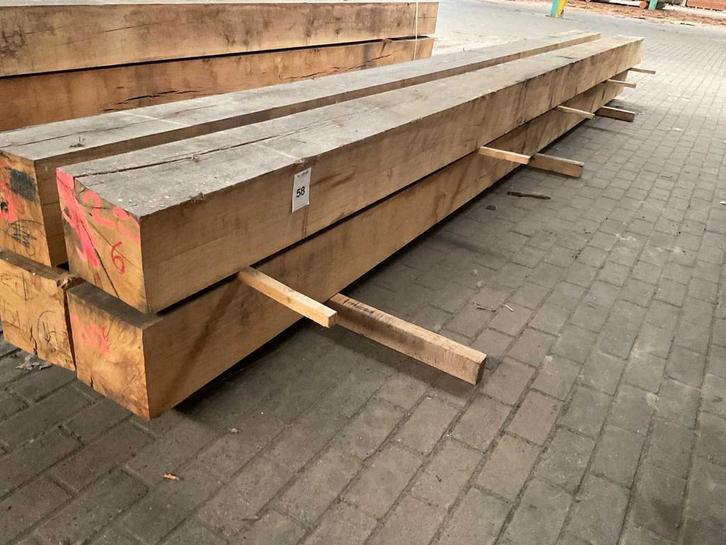 Online veiling - Frans eiken balken 250x250 mm (4x), Zakelijke goederen, Machines en Bouw | Houtbewerking, Ophalen