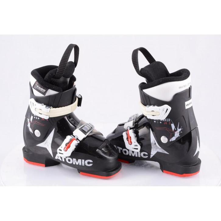 30 30,5 kinder skischoenen ATOMIC WAYMAKER JR 2, BLACK/red/w, Sport en Fitness, Skiën en Langlaufen, Ski, Schoenen, Gebruikt, Atomic