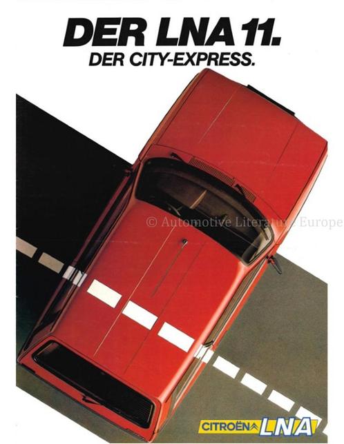 1983 CITROEN LNA 11 BROCHURE DUITS, Livres, Autos | Brochures & Magazines, Enlèvement ou Envoi