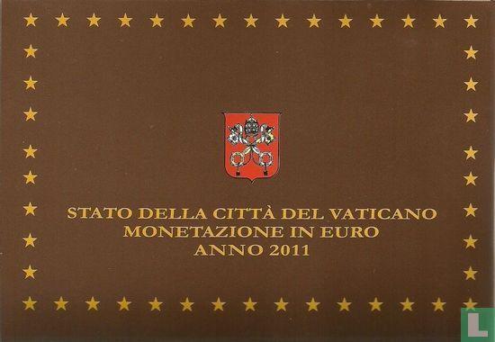 Vaticaan jaarset 2011 (PROOF - met zilveren penning), Postzegels en Munten, Munten | Europa | Euromunten, Setje, Goud, Zilver