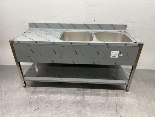 RVS Spoeltafel dubbele spoelbakken Premium-line Gelast model, Zakelijke goederen, Horeca | Meubilair en Inrichting, Ophalen of Verzenden