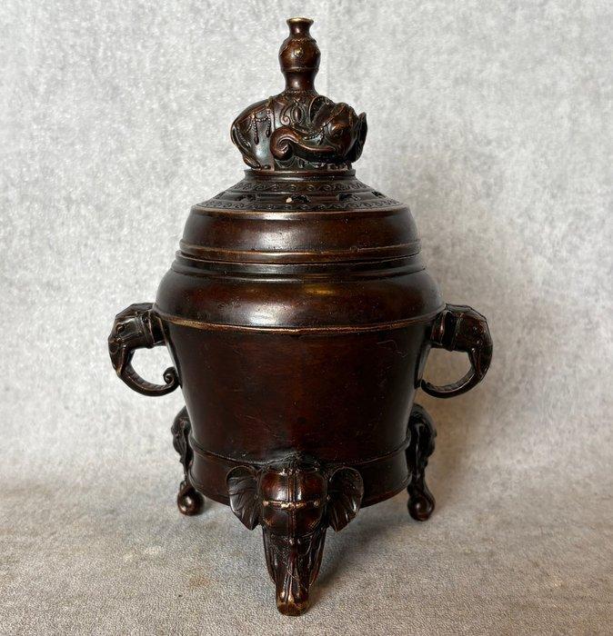 Wierookbrander - Brons - Olifanten, Antiek en Kunst, Antiek | Overige Antiek