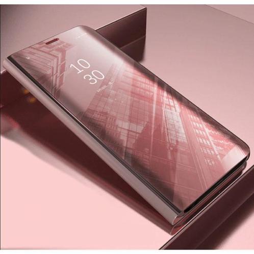 Huawei Y9 2019 Smart Spiegel Flip Case Cover Hoesje Roze, Télécoms, Téléphonie mobile | Housses, Coques & Façades | Marques Autre