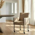 Leren eetkamerstoel More, Ophalen of Verzenden, Nieuw, Leer, Bohemian, Industrieel, Modern, Scandinavisch