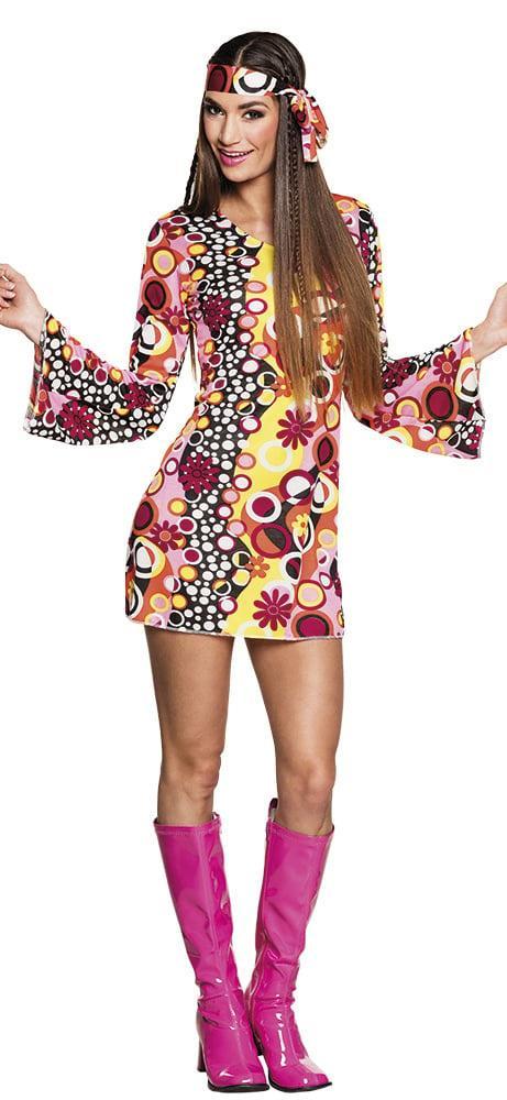 Hippie Jurkje Groovy M, Kleding | Dames, Carnavalskleding en Feestkleding, Nieuw, Verzenden