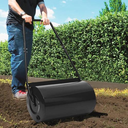 vidaXL Rouleau à gazon Noir 57 cm 43 L