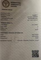 Zonder minimumprijs - 1 pcs Diamant (Natuurlijk) - 0.51 ct -, Handtassen en Accessoires, Edelstenen, Nieuw