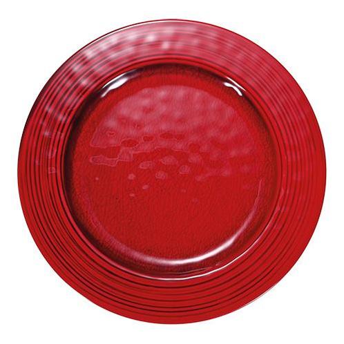 Bord | Melamine | Rood | Per Stuk | Ø220x25(h)mm EMGA, Zakelijke goederen, Horeca | Keukenapparatuur, Nieuw in verpakking, Verzenden