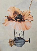 Stof met bloemenballonnen - 600x140cm - Textiel - 600 cm -